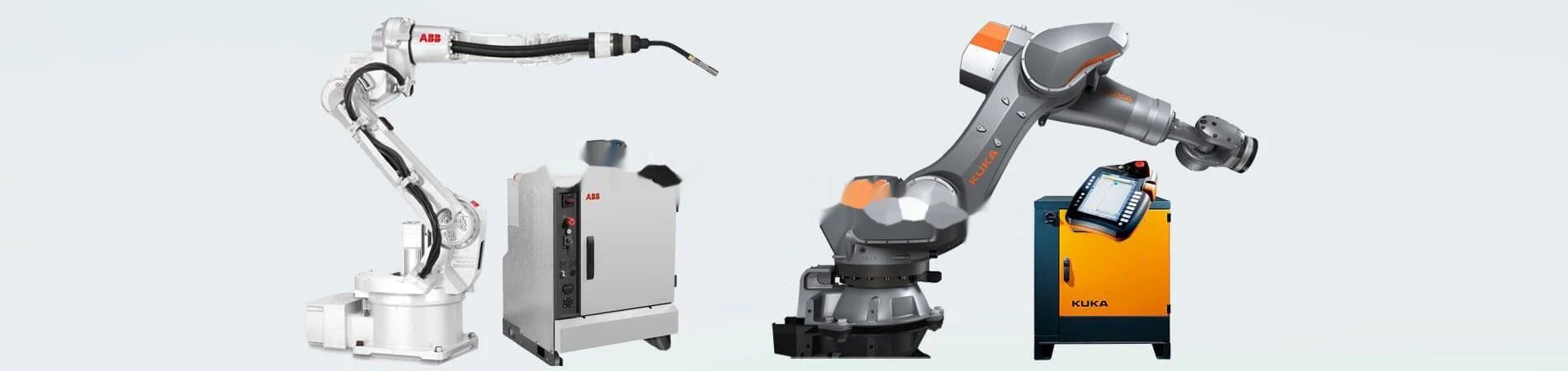 ABB and KUKA industrial robots and controllers