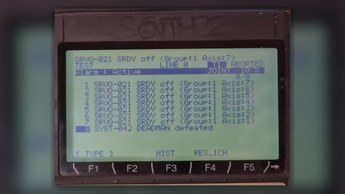 FANUC Robot Repair: SRVO-021 After Cabinet Service
