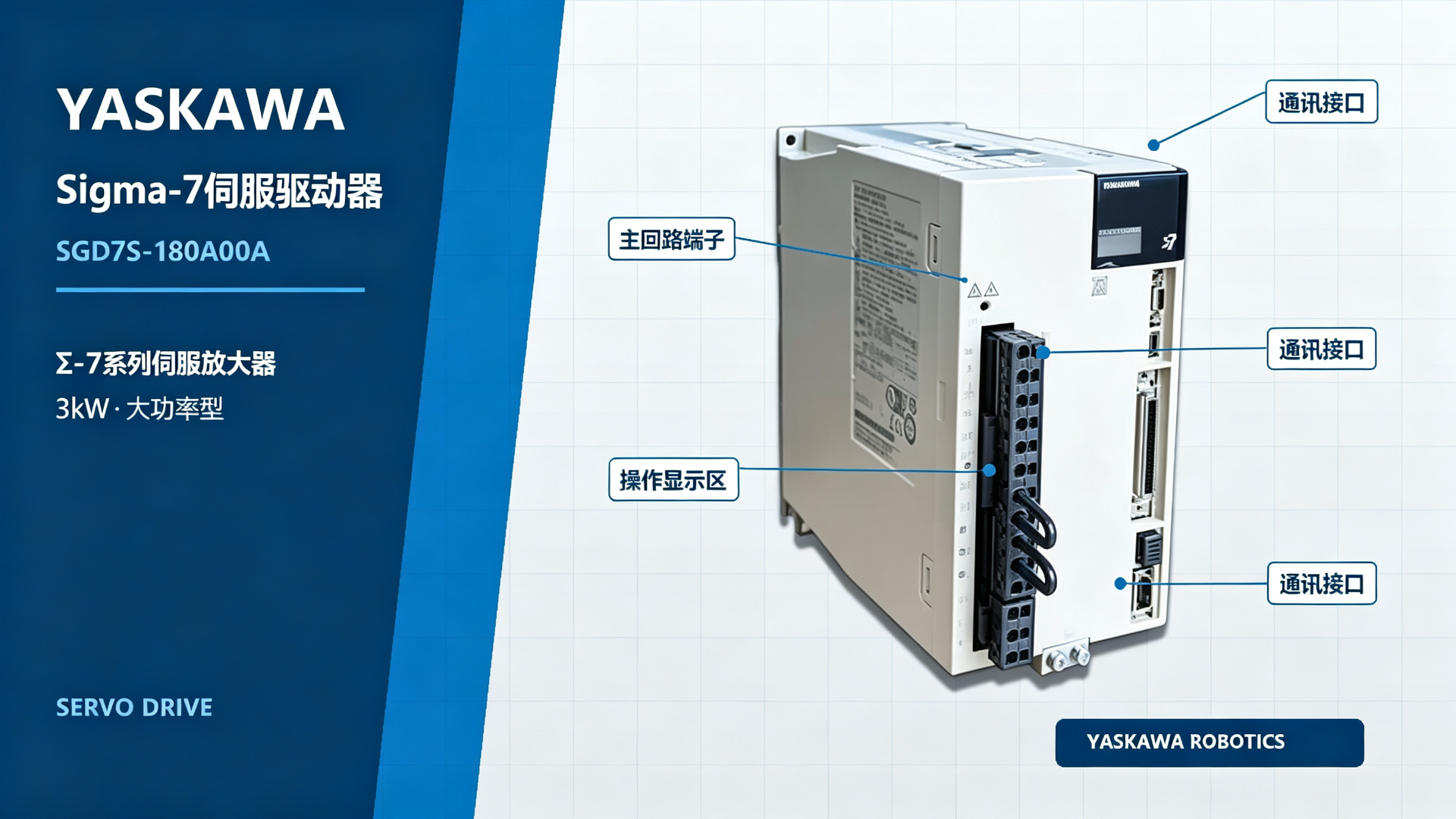 YASKAWA SGD7S-180A00A Sigma-7 Servo Drive